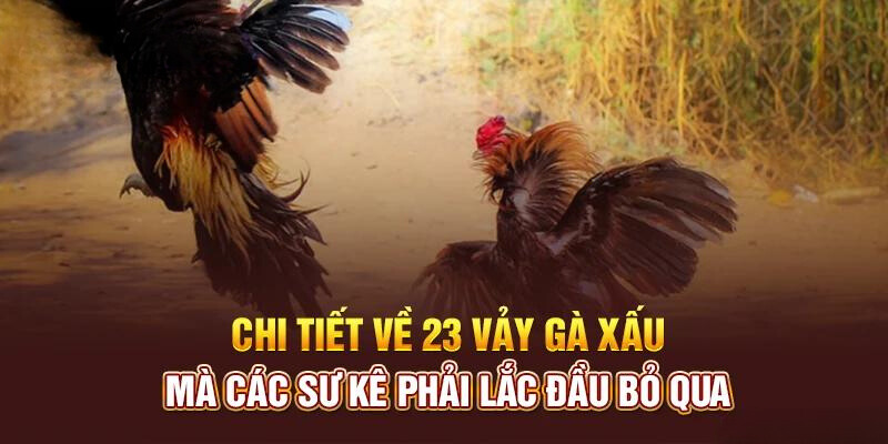 Tìm hiểu về 23 vảy gà xấu